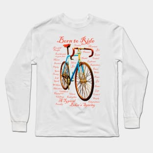 Cool Tees Cyclist Spirit Bike Long Sleeve T-Shirt